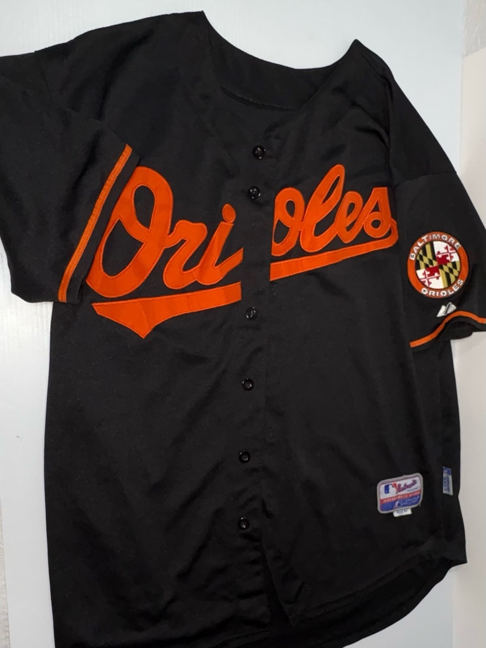 Majestic Black Jersey with Orange Trim